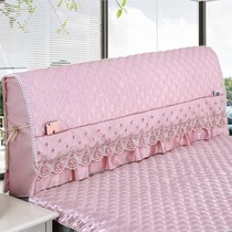 Wearing head cover bed cover Four Seasons Style Dust Cover Headboard Nordic Wind Bed Backrest Hood and Backrest Hood Princess