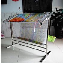 Cross-stitch embroidery frame small three-way super-thick reinforced large adjustable vertical stainless steel frame embroidery tension