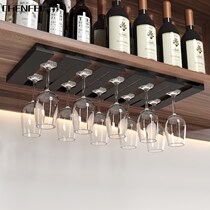 Creative tall cup holder red wine cup holder upside down household hanging glass rack nail-free ornaments storage hanger artifact