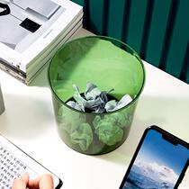 Desktop Trash Can Home Office Tea Table Bedroom Table Light Lavish Transparent Small table Mini containing wastepaper