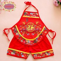 Baby pocket clothes Baby five poison pure cotton thin section childrens belly summer newborn belly red 1-2-3-4 years old