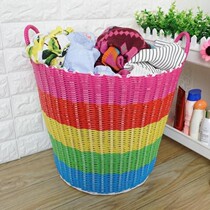 Clothes basket clothes dirty clothes frame big basket clothes bag dirty toilet change clothes Blue put bucket plastic