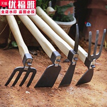 Ground ripper artifact Outdoor soil ripper Wasteland hoe rake Agricultural household soil digging tool Steel fork weeding