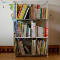 New Iron Children's Picture Book Bookshelf Puzzle Magazine Cabinet Multi-layer Toy Storage Rack Promotion
