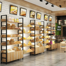 Bakery Bread Show Cabinet Small Commercial Baking Cake Pastry Bakery Bread Sideboard Display Case multilayer