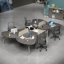 Staff desk combination 2 four-person simple modern staff creative desk 4-person office desk and chair