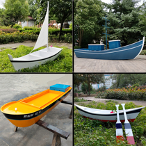 Custom handmade European wooden boat pointed boat boat decoration boat water travel sightseeing boat ornaments nostalgia