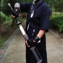 Longquan Tang Cross Knife Embroidered Spring Knife Forged with a sword and a sword with a sword and a sword Tang sword outdoor cutter body-proof martial arts knife is not open