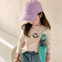 t-base shirt long sleeve cotton baby childrens T coat spring and autumn shirt white girl foreign spring dress New Tide