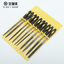 File set woodworking polishing tool small contusion knife assorted steel file iv metal triangular semicircle mini plastic file Wood