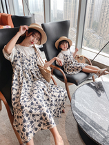 Pro-daughter dress Mother dress with dress for summer dress 2021 new fake Two pieces Skirt Girl Short Sleeve Foreign Air Princess Dress