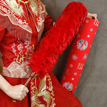 The new red feather duster dust cleaning wedding supplies wedding dowry items household lint