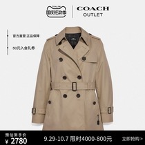 COACH COACH Ole Womens Classic casual fashion business double-breasted short windbreaker early autumn