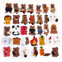 South Korea ins cute bell pepper bear koala sticker diy decoration mobile phone case ipad computer sticker hand account waterproof