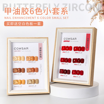 Nail salon special set Nail Polish glue 2021 autumn and winter New Net red pop color ice transparent white small set