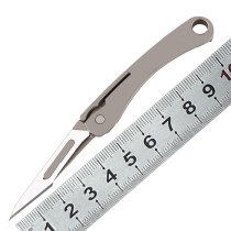 Titanium alloy mini knife multifunctional portable utility knife EDC carving hand folding paper cutter Outdoor