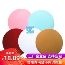 Art painting round card diameter 25 29 36cm white card black card cowhide card paper mixed color installation factory direct hot sale
