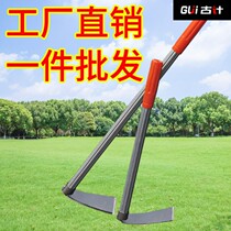 All-steel small hoe digging ground digging artifact household outdoor agricultural tools gardening tools forged weeding and planting vegetables