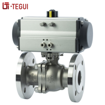 HGQ641F-25P 40p pneumatic national standard chemical department HG20592 stainless steel 304 316L flange ball valve