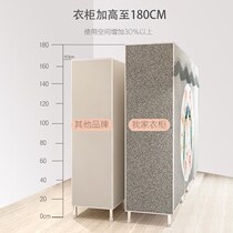 Simple wardrobe cloth wardrobe full steel frame steel pipe thick reinforcement simple wardrobe thickened rental room bedroom cabinet