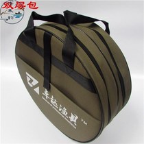 I canvas padded fully waterproof wear-resistant small fish bag 45cm50cm round fishing gear bag