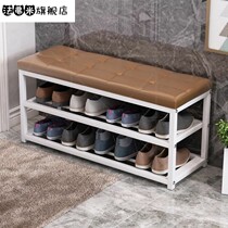 Shoe cabinet stool integrated multi-functional entry door shoe stool light luxury one living room shoe rack combination storage multi-layer