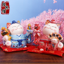 Wealth cat wedding gift wedding decorations to send girlfriends creative gifts wedding room home piggy bank ornaments