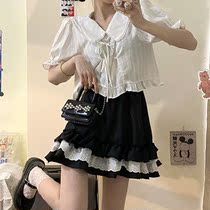 Port wind suit women retro Chic summer 2021 new small net red fried street can be salt can be sweet two-piece skirt