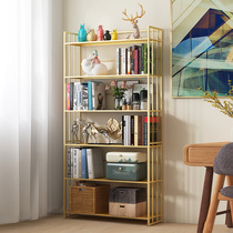 Wrought iron bookshelf floor living room simple iron bookcase multi-layer shelf iron bookshelf storage childrens floating window bookshelf