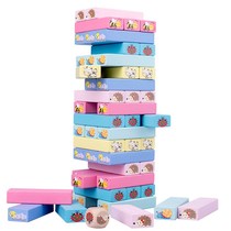 Childrens puzzle layers stacked music stacked high building blocks wooden toys bottomed out desktop parent-child interactive game