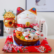 Shake hand fortune cat ornaments opening automatic beckoning large and small shop cashier home living room decoration gifts