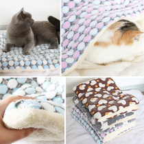Dog mat cat sleeping mat winter pet kennel winter teddy padded blanket dog cage mat quilt autumn and winter