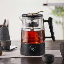 Pami black tea tea maker Household automatic steam cooking teapot Glass flower tea pot Insulation electric steamer tea pot
