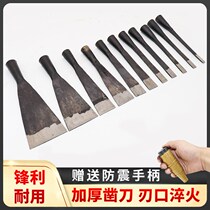 i flat shovel flat tool steel chisel old hand manganese steel forged and woodwork shovel chisel old fashioned