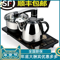 Automatic kettle electric kettle pumping type household electric tea stove tea cooker glass pot tea table integrated household