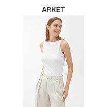 ARKET Womens slotted collar Camisole White New product 0719183008