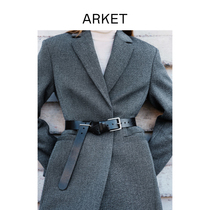 ARKET womens porous leather belt belt 2021 Autumn New 0659218001