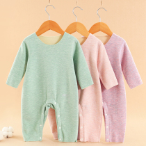 Neonatal pajamas unscented infants and young childrens velvet pullover in autumn and winter warm baby underwear