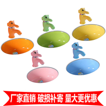 Kindergarten children's ceramic color square table basin mini embedded children's wash basin cartoon wash basin table