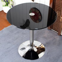 Conference Negotiation Table Tempered Glass Small Round Table Outdoor Lift Table Home Guests Light Lavish Transparent Coffee Tea Table
