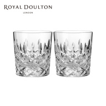 Royal Doulton Royal Dalton Highclere crystal glass water glass whisky glass pair