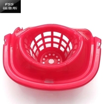 Luxury pot mop bucket squeeze water frame dehydration basket mop mop bucket squeeze wringer old-fashioned bucket hand accessories water rack