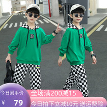 Boy suit 2022 new spring dress handsome gas trendy Chaunet red boy Yangqi CUHK Tong Wei clothing child clothing