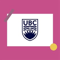 One postcard homemade small card British Columbia University Poster Bookmark hanging painting b6a30a12