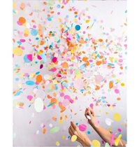 Wedding birthday party push music confetti party salute hand throw paper sequins round paper small paper scraps push tube