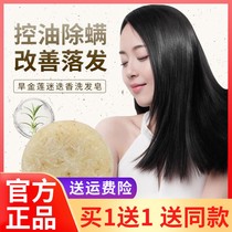 German dry gold lotus rosemary shampoo soap anti-hair loss regeneration handmade rosemary essence soap in addition to mites and itching