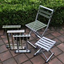 Folding chair storage camping can be stacked outdoor canvas strip fishing bench for the elderly fishing bench