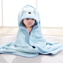 More soft than pure cotton coral fleece baby bath towel towel bath towel baby hooded newborn bag thickened