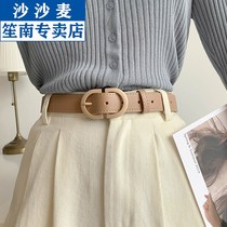 Belt female ins style summer Korean version of simple with suit coat jeans black student trend decoration belt