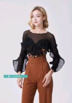 LP Dance Wear Morden Dance Practice Suit One-piece Blouse Womens New Original Design National Standard Dance Dress Latin Dance Performance Suit